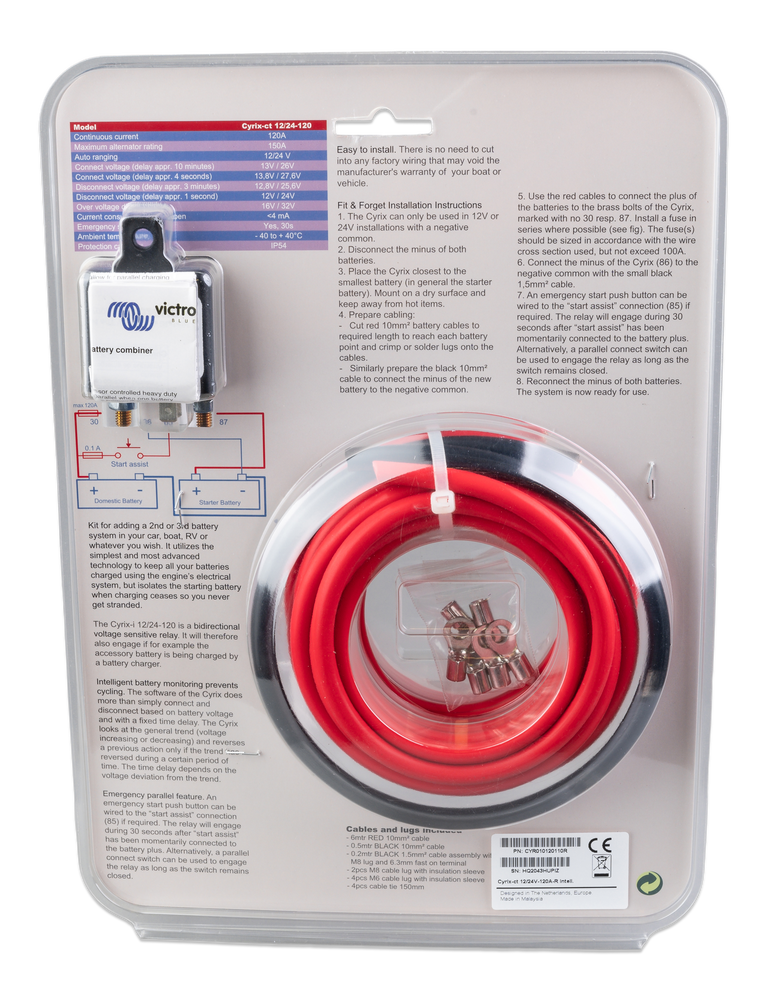 Cyrix-ct Battery Combiner Kit - Victron Energy